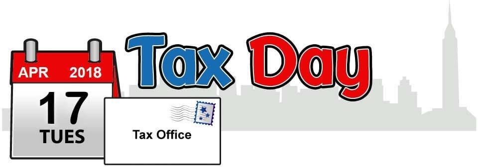 US Tax Day is April 17, 2018