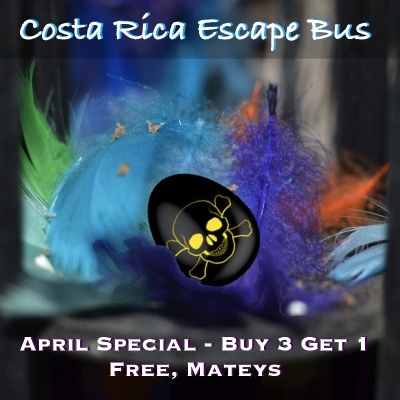 Costa Rica Escape Bus April Special - Buy 3 get 1 Free!
