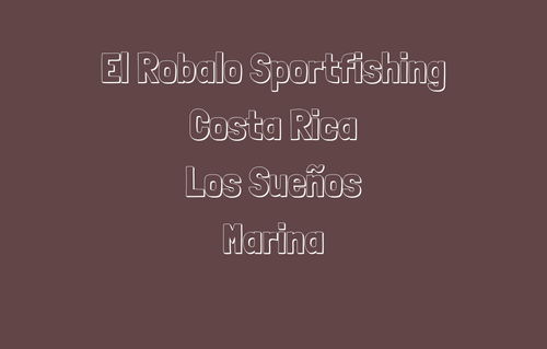 El Robalo Sportfishing Costa R